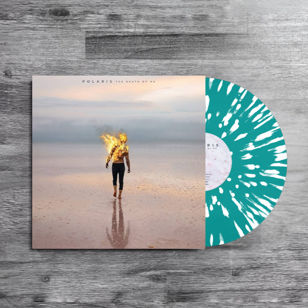 Polaris: The Death of Me - Limited Transparent Turquoise w/ White Splatter Vinyl Record