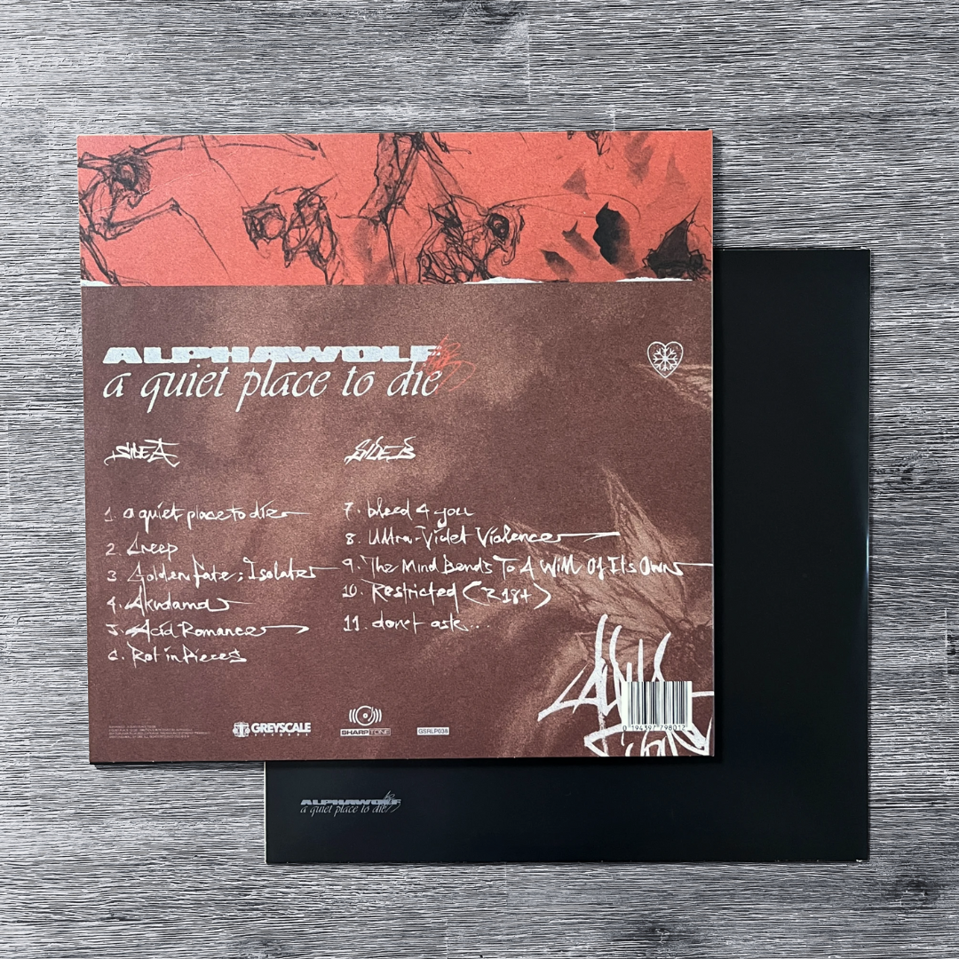 Alpha Wolf: a quiet place to die - Limited Transparent Orange w/ Black Marble Vinyl Record