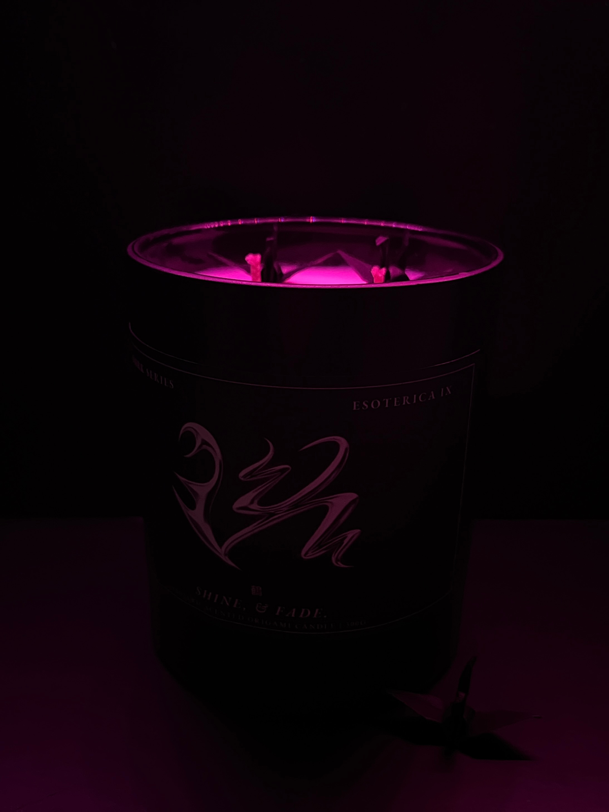 Origami Crane: Dark Series - Yūwaku Candle