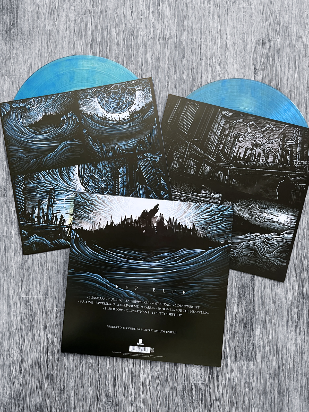 Parkway Drive: Deep Blue - Limited 2x Dolphin Clear Blue Vinyl Record