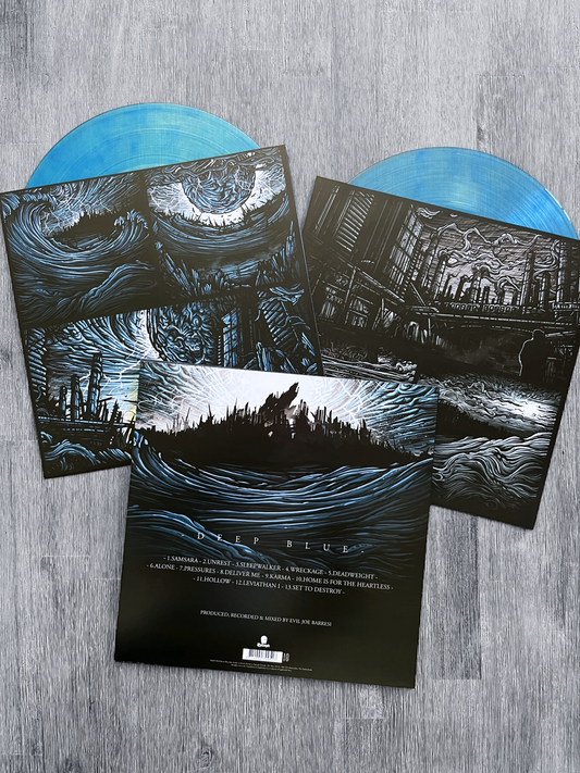Parkway Drive: Deep Blue - Limited 2x Dolphin Clear Blue Vinyl Record