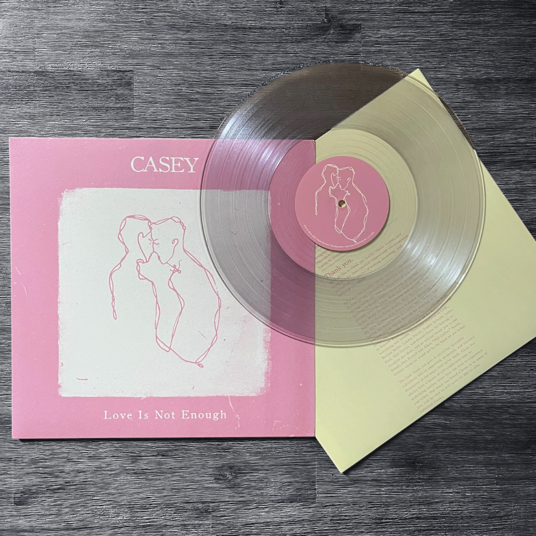 Casey: Love Is Not Enough - Crystal Clear Vinyl Record