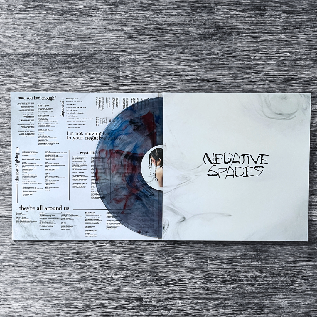 Poppy: Negative Spaces - Limited Clear w/ Red, Blue & Black Marble Vinyl Record