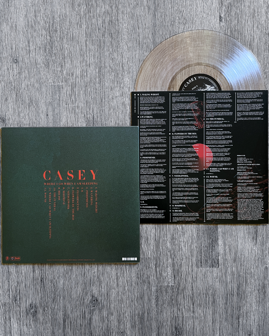 Casey: Where I Go When I Am Sleeping - Crystal Clear Vinyl Record
