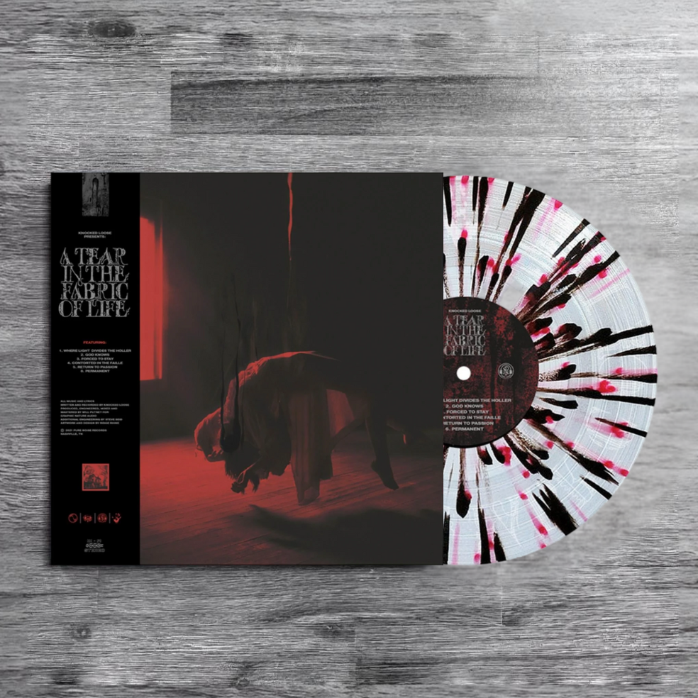 Knocked Loose: A Tear in the Fabric of Life - Limited Clear /w Blood Red & Black Splatter Vinyl Record
