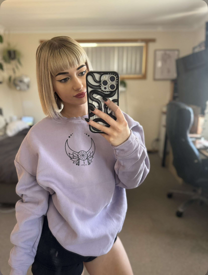 Ixchels Reign: Lavender Windbreaker Sweatshirt