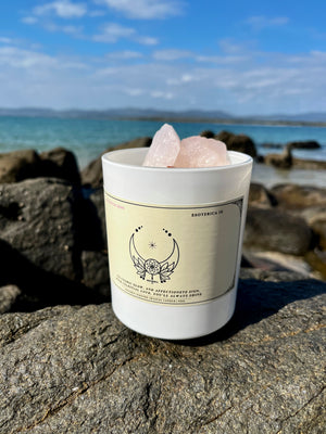 Celestial Kiss: Limited Edition Light Series Candle [Rose Quartz]
