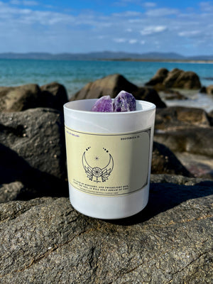 Veil of Dreams: Limited Edition Light Series Candle [Chevron Amethyst]