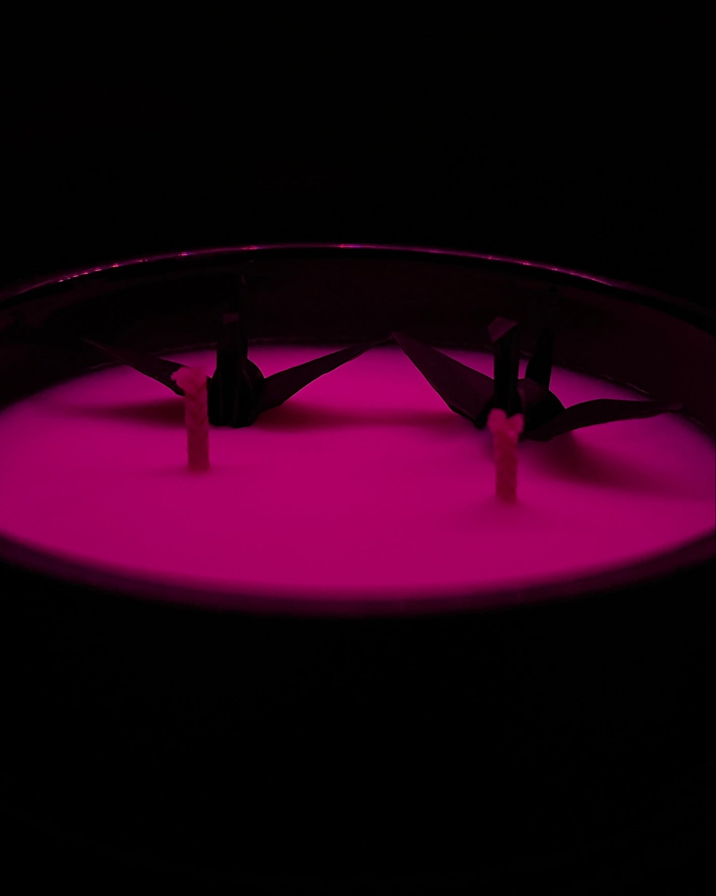 Origami Crane: Dark Series Candle