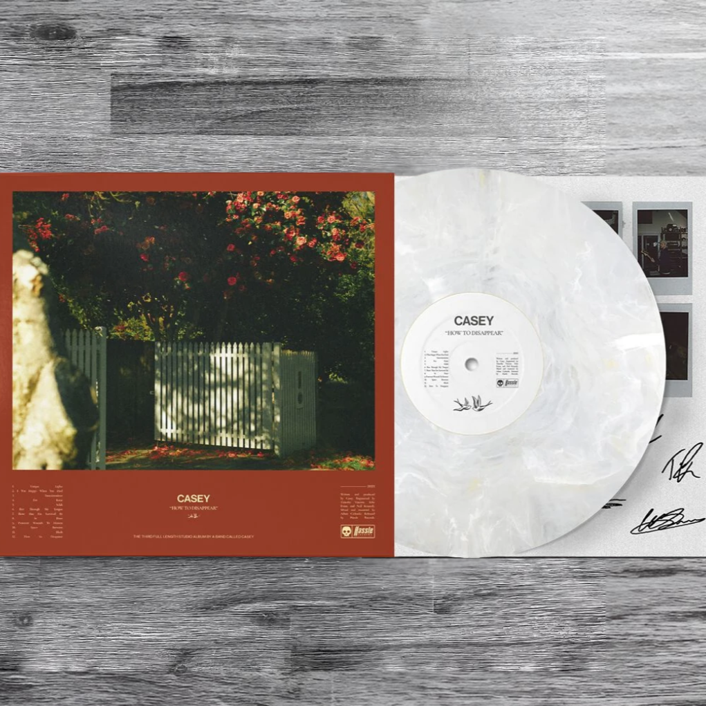 Casey: How to Disappear - Limited Golden Pearl Marble Vinyl Record [w/ Signed Insert]