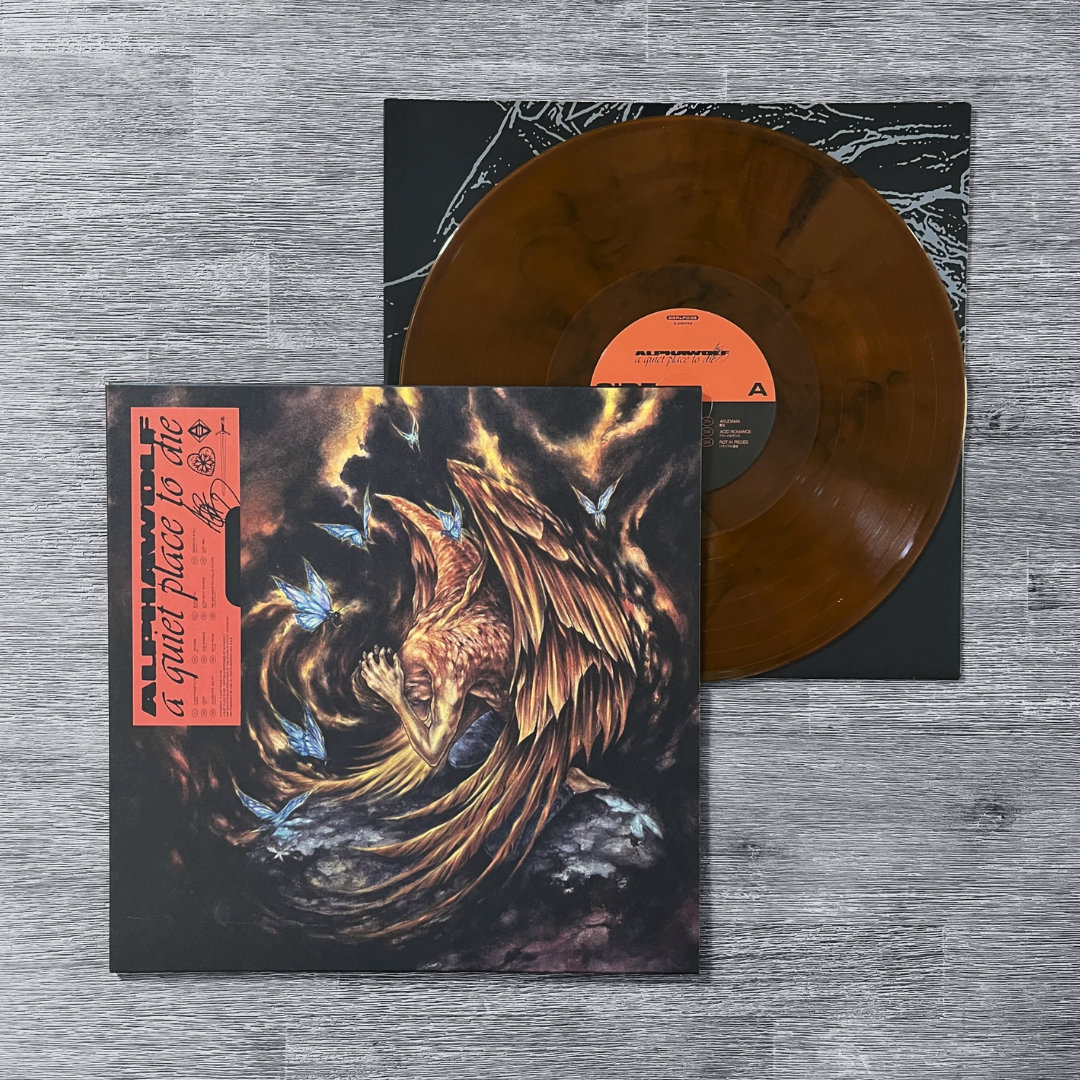 Alpha Wolf: a quiet place to die - Limited Transparent Orange w/ Black Marble Vinyl Record