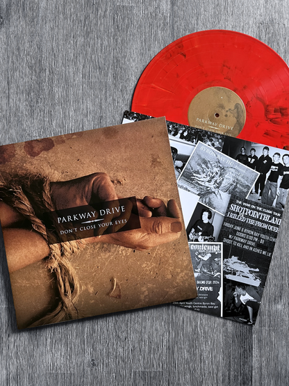 Parkway Drive: Don't Close Your Eyes - Limited Opaque Red, Yellow and Black Marble Vinyl Record